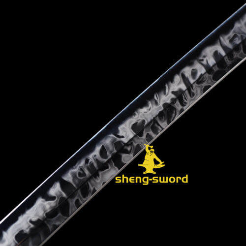 hitatsura TIGER TSUBA SWORD (7) Clay tempered S7 steel hitatsura hamon blade japanese katana razor sharp shine full tang sword