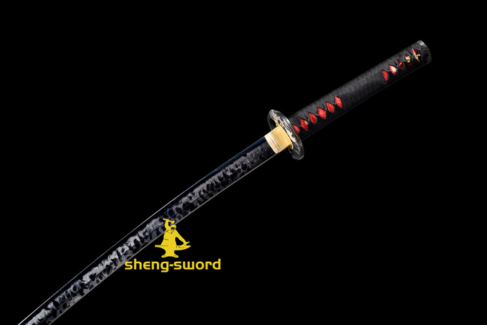 hitatsura TIGER TSUBA SWORD (9) Clay tempered S7 steel hitatsura hamon blade japanese katana razor sharp shine full tang sword