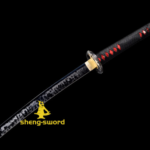 hitatsura TIGER TSUBA SWORD (9) Clay tempered S7 steel hitatsura hamon blade japanese katana razor sharp shine full tang sword