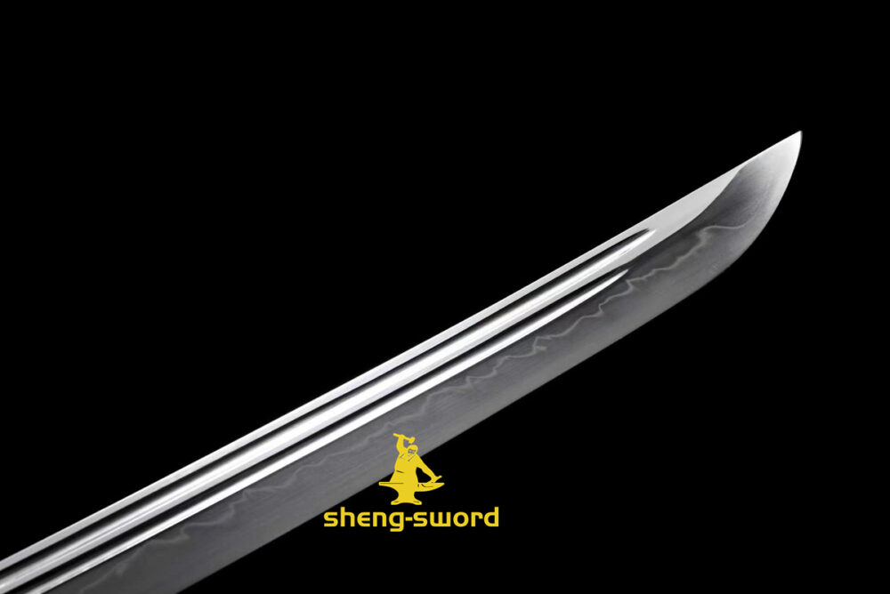 ClayTempered Gunomi hamon Sword Tang Kashirae Japanese Katana Sword