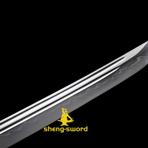 ClayTempered Gunomi hamon Sword Tang Kashirae Japanese Katana Sword