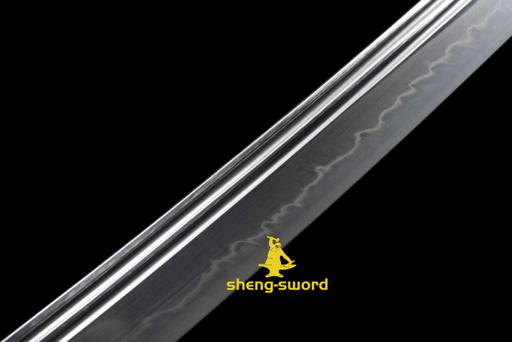 ClayTempered Gunomi hamon Sword Tang Kashirae Japanese Katana Sword