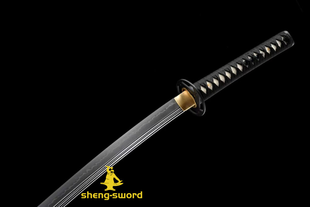 ClayTempered Gunomi hamon Sword Tang Kashirae Japanese Katana Sword