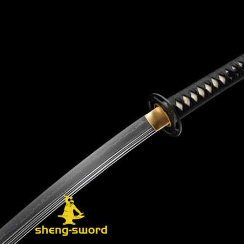 ClayTempered Gunomi hamon Sword Tang Kashirae Japanese Katana Sword