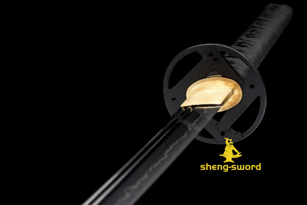 ClayTempered Gunomi hamon Sword Tang Kashirae Japanese Katana Sword