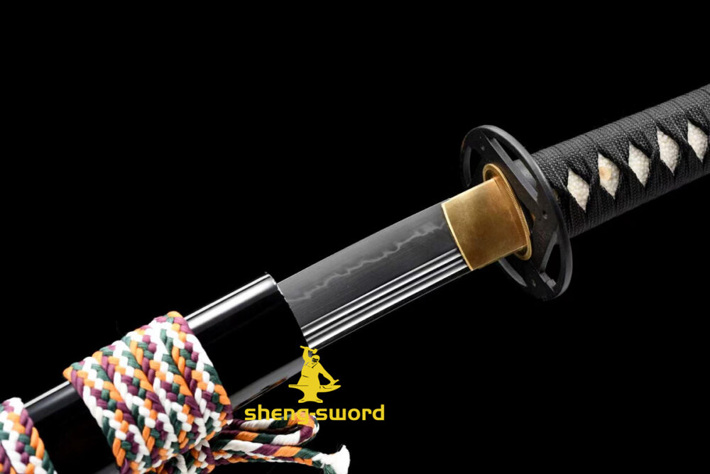 ClayTempered Gunomi hamon Sword Tang Kashirae Japanese Katana Sword