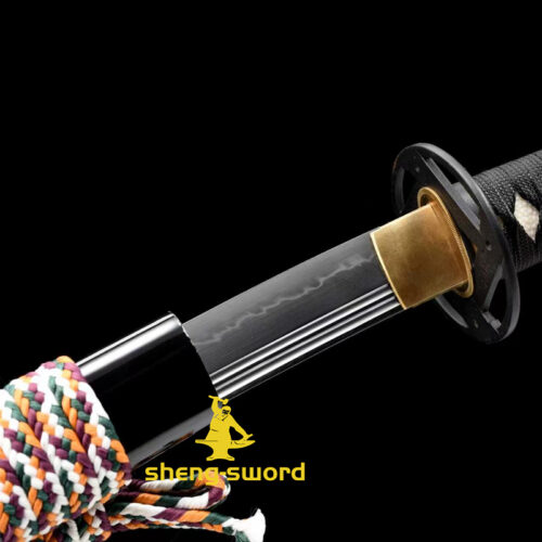 ClayTempered Gunomi hamon Sword Tang Kashirae Japanese Katana Sword
