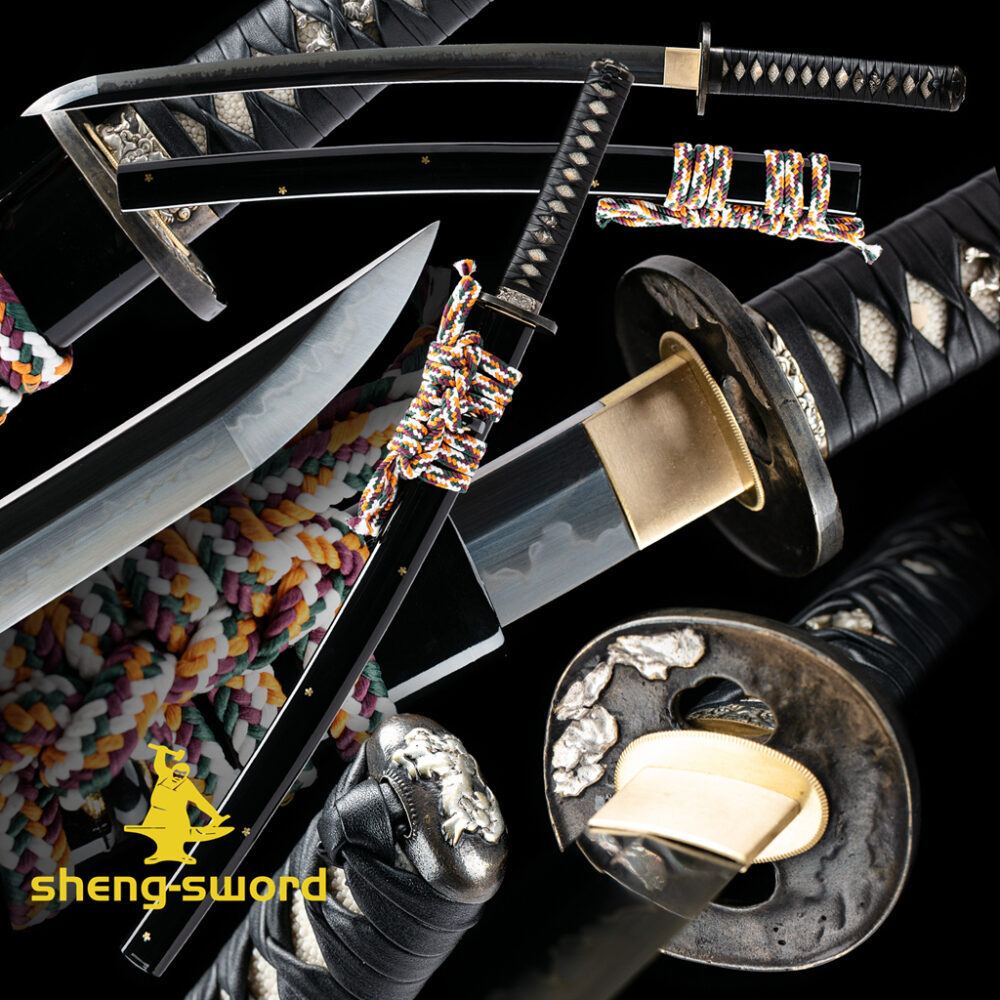 微信图片_20260825213837_13_3 Japanese Wakizashi Katana I Foo-Dog Tsuba I Clay Tempered t10 steel Choji Hamon Blade Sword